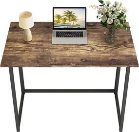 img 2 attached to 📚 GHQME Folding Desk: No-Assembly Writing Table for Compact Spaces (31.5", Fire Board)
