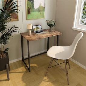img 1 attached to 📚 GHQME Folding Desk: No-Assembly Writing Table for Compact Spaces (31.5", Fire Board)