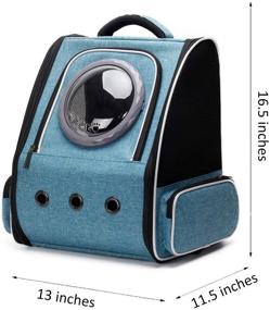 img 3 attached to 🐱 Cat Carrier Backpack Bubble: Space Capsule Pet Carrier for Small Dog and Puppy - Travel, Hiking, Airline Approved