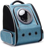 🐱 cat carrier backpack bubble: space capsule pet carrier for small dog and puppy - travel, hiking, airline approved logo