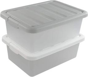 img 4 attached to Sandmovie Quart Plastic Storage Containers