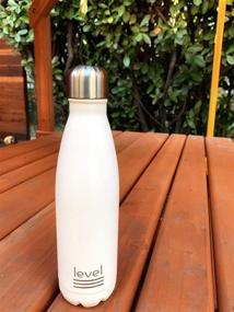 img 1 attached to 🔥 Level High Grade Stainless Steel Water Bottle: Vacuum Insulated, Double Walled Thermal Flask - Stay Hydrated in Style and Durability