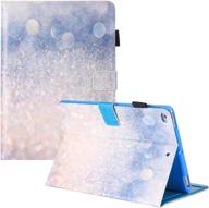 dteck multi-angle viewing folio ipad case for ipad 2/3/4 - smart protective wallet cover with auto sleep/wake & bling sand design logo