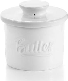 img 4 attached to Sweese 322 101 Porcelain Butter Keeper: The Ultimate Solution for Fresh and Spreadable Butter!