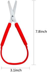 img 3 attached to 🔪 QIANG Loop Scissors for Kids and Teens, Ambidextrous Support, Ergonomic Easy-Open Grip, Safe Craft Scissors for Toddlers, Students & Children (Pack of 6)