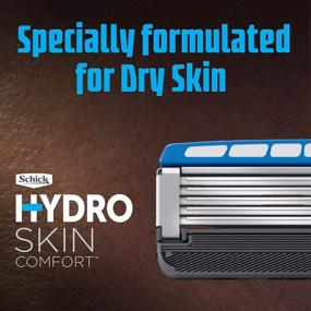 img 3 attached to 🪒 Schick Hydro Skin Comfort Dry Skin 5 Blade Razor Refills for Men - 12 Count: Enhanced Comfort and Precision with Flip Trimmer