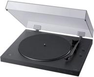 📀 sony ps-lx310bt belt drive turntable: wireless vinyl record player with bluetooth, usb output, and fully automatic operation in black logo