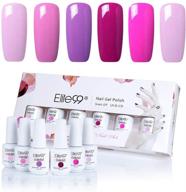 elite99 gel nail polish set - soak off uv led gel polish for nail art manicure (6-piece box set) логотип