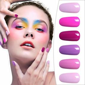 img 1 attached to Elite99 Gel Nail Polish Set - Soak Off UV LED Gel Polish for Nail Art Manicure (6-Piece Box Set)