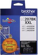 lc2072pks multi pack ink cartridge for brother printer, black - pack of 2 logo