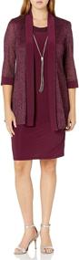 img 4 attached to Richards Womens Metallic Jacket Merlot