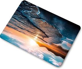 img 3 attached to AQYLQ Matte Smooth Plastic Hard Shell Protective Case Cover for MacBook Pro 13 Inch Landscape Pattern (Old Version 2015 2014 2013 end 2012 A1502 A1425 Retina) - Sunrise