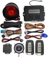 🚗 banvie pke car alarm system with remote engine start and push to start stop button: the ultimate solution for keyless entry, alarm security, and convenient engine control logo