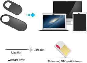 img 3 attached to Усиливайте конфиденциальность с 9-пакетными накладками для веб-камеры ноутбука: тонкие, накладки для веб-камеры телефона и компьютера, совместимые с iPad, Mac, MacBook, сотовым телефоном, ПК, планшетом.