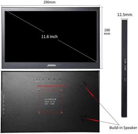 img 1 attached to JOHNWILL 11.6-inch IPS LCD Monitor 2560X1440 - Portable Computer Display Screen 🖥️ with HDMI/USB & Built-in Speaker for Laptop PC, PS4, PS3, Xbox Ones, Raspberry Pi
