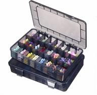 🔧 tookmag bead storage organizer with 24 adjustable compartments - perfect for jewelry making, crafts, and buttons - 2 pcs set logo