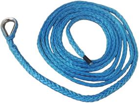 img 1 attached to 🔹 QIQU 1/4" 10ft ATV Plow Lift Rope: Snow Plow Attachments for Effortless Plowing (Blue)