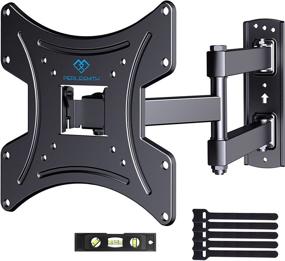 img 4 attached to 📺 PERLESMITH PSSFK1 Full Motion TV Wall Mount Bracket - Supports 13-42 Inch Flat/Curved TVs, Max VESA 200x200mm, Swivel, Tilt, and Extend - Holds TVs up to 77lbs