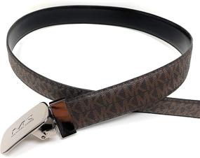 img 2 attached to 💼 Stylish and Functional: Michael Kors Reversible Leather Plaque - A Must-Have Accessory