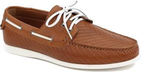 img 4 attached to Jetrano Seaplane Smooth Cognac Bottom Men's Shoes and Loafers & Slip-Ons