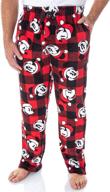 🐭 cozy disney mickey mouse fleece pajama set for men - top-quality men's clothing logo