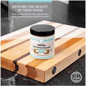 img 1 attached to 🥥 CLARK'S Coconut Cutting Board Wax – 6 oz of Natural Beeswax, Carnauba Wax, & Coconut Oil – No Mineral Oil