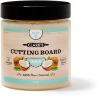 🥥 clark's coconut cutting board wax – 6 oz of natural beeswax, carnauba wax, & coconut oil – no mineral oil logo