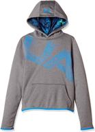 high-performance under armour highlight printed charcoal boys' clothing: unleash your true potential logo