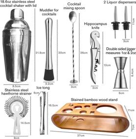 img 3 attached to 🍸 Complete Cocktail Shaker Bartender Kit: Essential Accessories & Supplies