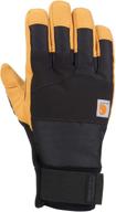 🧤 carhartt men's stoker glove black: durable and stylish hand protection logo