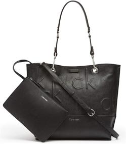 img 3 attached to 👜 Calvin Klein Signature Detachable Wristlet Women's Bags & Wallets