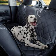 🐶 kululu dog car seat cover for back seat - heavy duty waterproof & scratchproof, non slip pet seat cover with mesh window for stress free travel - backseat hammock protector for cars, trucks, suv's logo