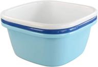 🌈 colorful wekiog 16 quart dish pan plastic tub basin 3-pack - high-quality and reliable logo