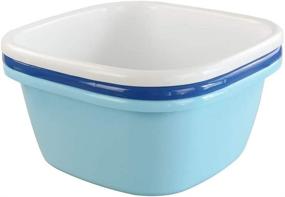 img 4 attached to 🌈 Colorful Wekiog 16 Quart Dish Pan Plastic Tub Basin 3-Pack - High-Quality and Reliable