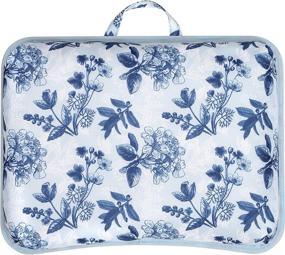 img 1 attached to 🌸 Blue Blossoms LapGear Designer Lap Desk- Fits 15.6 Inch Laptops with Phone Holder & Device Ledge - Style No. 45433