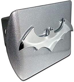 img 1 attached to Batman Bat Brushed Metal Hitch Cover