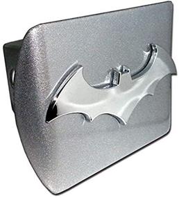 img 2 attached to Batman Bat Brushed Metal Hitch Cover