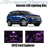 xtremevision interior led for ford explorer 2015 (11 pieces) pink interior led kit installation tool logo