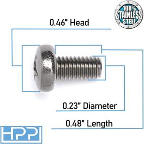 img 1 attached to HPP Stainless Steel Screws: Audi Compatible License Plate Fasteners