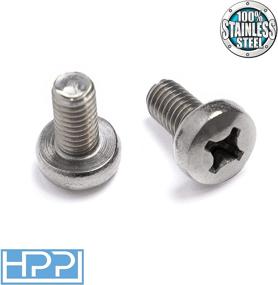 img 2 attached to HPP Stainless Steel Screws: Audi Compatible License Plate Fasteners