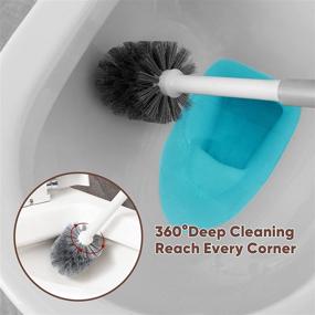 img 1 attached to 🚽 Eyliden 2 in 1 Toilet Plunger and Brush Set with Holder - Bathroom Cleaning Combo