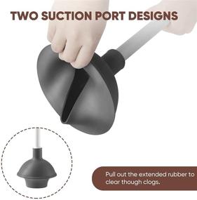img 3 attached to 🚽 Eyliden 2 in 1 Toilet Plunger and Brush Set with Holder - Bathroom Cleaning Combo