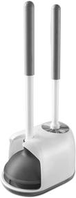 img 4 attached to 🚽 Eyliden 2 in 1 Toilet Plunger and Brush Set with Holder - Bathroom Cleaning Combo