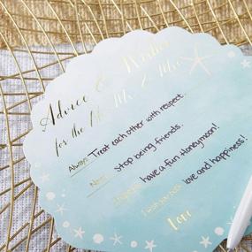 img 2 attached to Set of 50 Kate Aspen Beach Party Wedding Advice Cards, One Size