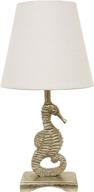 🌿 silver leaf table lamp by décor therapy - tl15454 логотип