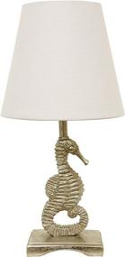 img 4 attached to 🌿 Silver Leaf Table Lamp by Décor Therapy - TL15454