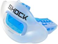 🏈 shock doctor max airflow 2.0 lip guard: football mouthguard 3500. youth & adult osfa. breathable wide opening mouthpiece w/ helmet strap logo