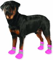 🐾 paw protectors by pedigree perfection international inc. water resistant boot, extra small, pink логотип