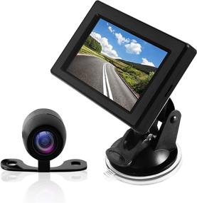 img 4 attached to 🚗 Pyle PLCM44 - Waterproof Car Backup Camera System with Night Vision, Distance Scale Lines, and 4.3" LCD Display - Rear View Safety Monitor for Vehicles