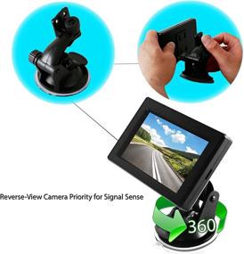 img 2 attached to 🚗 Pyle PLCM44 - Waterproof Car Backup Camera System with Night Vision, Distance Scale Lines, and 4.3" LCD Display - Rear View Safety Monitor for Vehicles